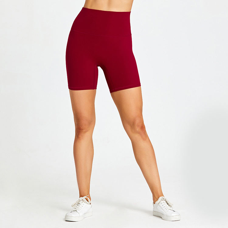 กางเกงขาสั้น-สีแดงเข้ม