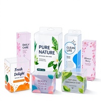 Boîte d'emballage en plastique transparente personnalisée, PET PVC PP, boîte de présentation pour la vente au détail avec insert pour produits cosmétiques, probiotiques