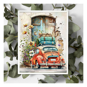 DIY pintura al óleo Digital <span class=keywords><strong>coche</strong></span> viaje pintado a mano pintura al óleo marcos venta al por mayor pintura por números decoración del hogar 24 colores - Product Image 2