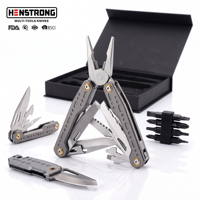 Ensemble cadeau multi-outils personnalisé avec logo OEM, vente en gros, pinces en acier inoxydable, couteau pliant, tournevis, embouts, boîte cadeau magnétique