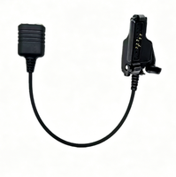 Kabel Adaptor Headset dengan Bahan Tahan Api PC ke Konektor K untuk Motorola MT1500/2000 XTS3000 GP900 HT1000 Radio Dua Arah