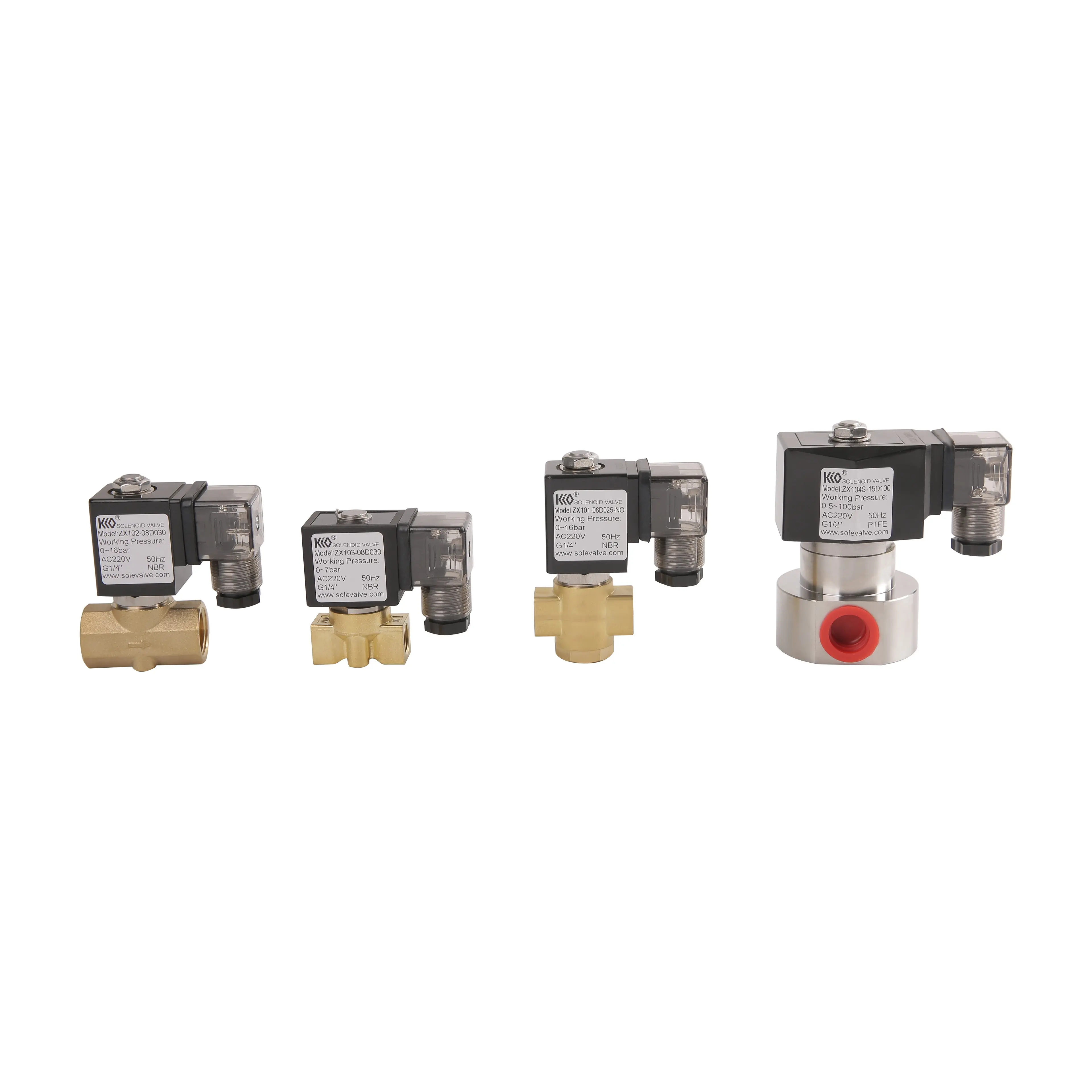 Hava yüksek basınç 220V paslanmaz çelik 1/4 yüksek basınçlı selenoid vana solenoid vana 220v