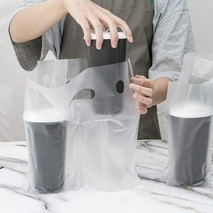 Sac en plastique à emporter jetable en PE-BD découpé à l'emporte-pièce Boissons à café Boba Thé Sushi Recyclable Emballage pratique Boissons en déplacement - Product Image 5