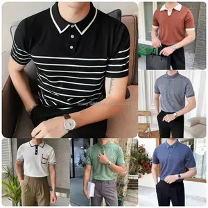 High Quality Polo Shirt Fashion Men's Embroidered Polo Shirt Summer Cotton Men's Short Sleeve T-shirt Wholesale