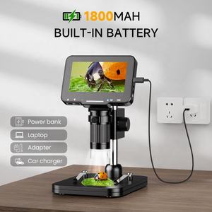 <span class=keywords><strong>Microscope</strong></span> numérique stéréo avec écran IPS HD de 4,3 pouces, 500/1000X, portable, carte 32 Go, caméra d'inspection, loupe de mesure, vidéo 1080P, LED - Product Image 5