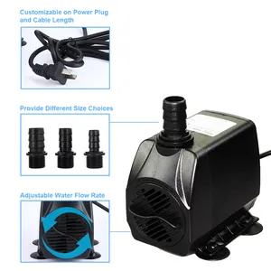 Hsbao 45W 2500 L/H Hydroponic Submersible Water Pump for Hydroponic system Pompa Air Aquarium Hidroponik Celup Kolam Pump