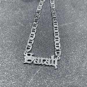 Wholesale <b>Custom</b> 18K Stainless Steel <b>Name</b> Gold Plate Jewelry for Men <b>Necklace</b> Pendant Personalised Letter - Product Image 3