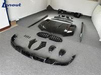 Kit de Carrocería de Fibra de Carbono Forjada para BMW X6 G06, Estilo LD, Alerón Delantero, Divisor Trasero, Faldones Laterales, Rejilla