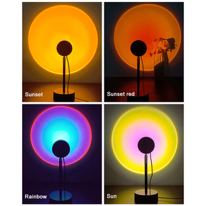 Modern photography sunset lamp led color projection night light rainbow sunset projector led sun set lamp