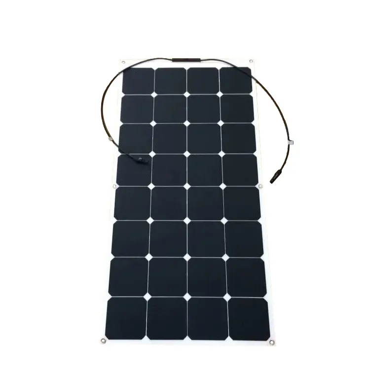 Zwart 108 watt 18 v Monokristallijne Sunpower Semi Flexibele Zonnepaneel Zonder Frame Zonnepaneel Pv Modules Frameloze