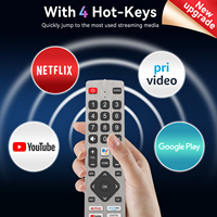 SHWRMC0133 Control remoto IR compatible con Sharp TV, SHW/RMC/0133 Remote con botones Prime Video Google Play Netflix YouTube
