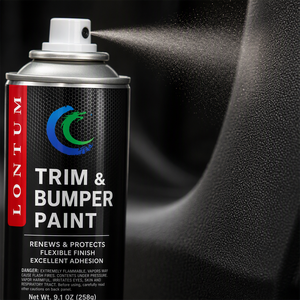 Peinture en aérosol noire ultra-éclatante avec finition satinée |   Conçu pour les bombes de peinture aérosol automobiles en plastique - Product Image 4