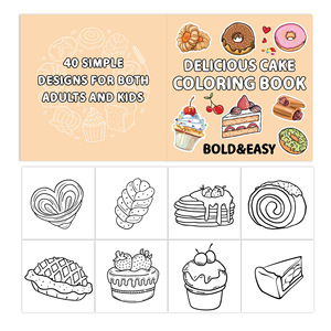 Bán buôn tùy chỉnh đơn giản lớn thiết kế màu cuốn sách cho người lớn & trẻ em nhiều loại thực phẩm trái cây bánh cảnh thư giãn hộp giấy sản phẩm - Product Image 4