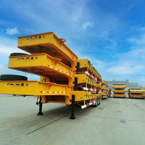 AS roda mobil 14m 40T, peralatan konstruksi jalur berat baja rendah semi-trailer 2 FUWA BPW - Product Image 4