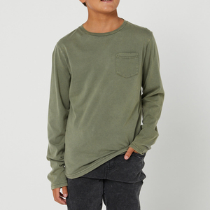 <span class=keywords><strong>Pull</strong></span> imprimé personnalisé décontracté filles vêtements pour bébés pin adolescent aller à <span class=keywords><strong>la</strong></span> poche à manches longues t-shirt coton à manches longues haut <span class=keywords><strong>pull</strong></span> - Product Image 3