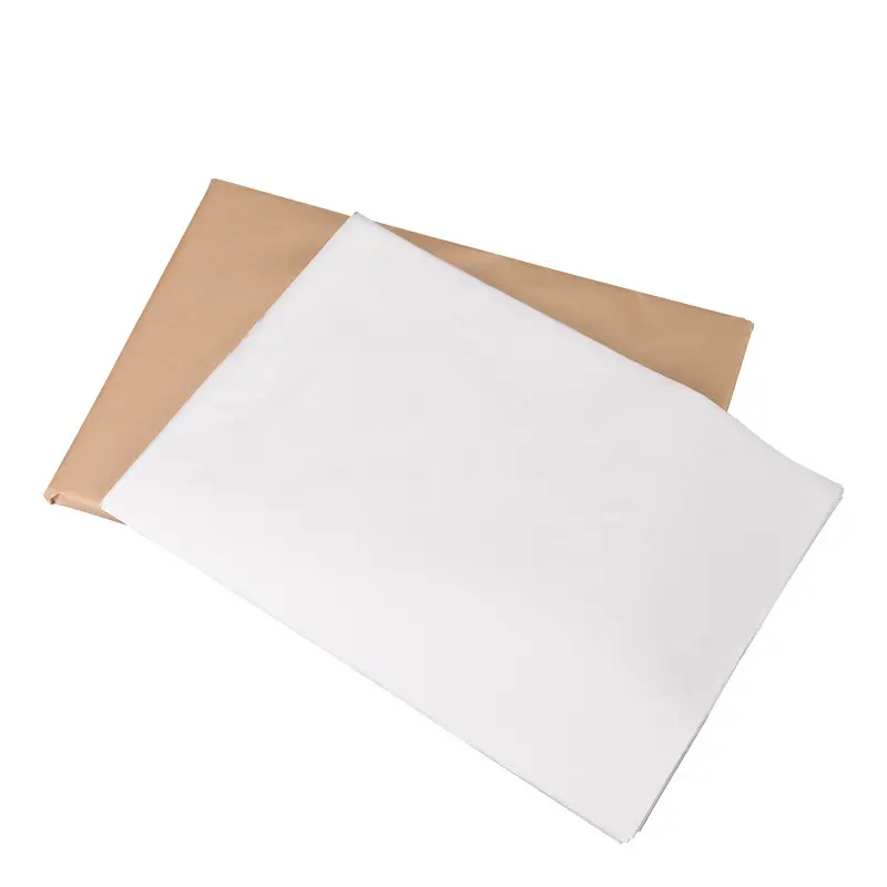 Custom Wit Ongebleekt Non-stick Voorgesneden Vetvrij Silicone Olie Bakpapier Papier Vel