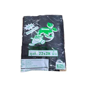 Mr. Clean Recycled Black Plastic Bag 56 x 72 CM Premium Plastic Bags HDPE from Thailand