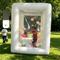Dôme/tente gonflable transparente en PVC commercial de 2 m, 360° °   Visibilité panoramique avec souffleur pour location d'événements intérieurs et extérieurs