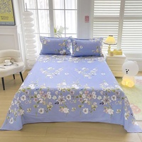Ensemble de draps et de taies d'oreiller pour lit Queen King, imprimé à carreaux, rayures, motifs géométriques, tissu en microfibre, literie d'hôtel, drap imprimé