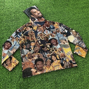 Felpa con cappuccio arazzo personalizzata produttore all'ingrosso Tapestri <span class=keywords><strong>abbigliamento</strong></span> felpe con cappuccio da <span class=keywords><strong>uomo</strong></span> felpe con cappuccio pesante da basket di moda - Product Image 5