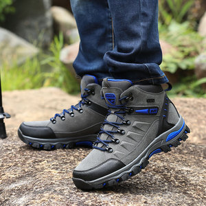 Sneaker sportive basse da uomo e da <span class=keywords><strong>donna</strong></span> in maglia di gomma resistente EVA solette da esterno per scarpe da trekking autunnali - Product Image 4