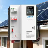 Inverter Hybrid AC Gelombang Sinus Murni 48V Split Phase 5000W Efisiensi Tinggi untuk Penggunaan Tenaga Surya Rumah Tangga