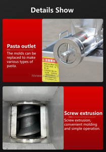 Máquina para hacer espaguetis de 25 kg/h, máquina industrial para hacer pasta Penne y macarrones - Product Image 3