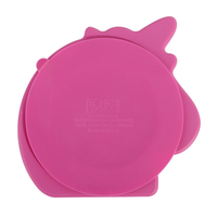 Assiette en silicone pour bébé licorne, plateau d'alimentation divisé, sans BPA, avec ventouse, assiette à dîner pour enfants