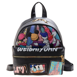 Mochilas para niños Moda de dibujos animados Lindo Mickey <span class=keywords><strong>Minnie</strong></span> Donald Bolsas de <span class=keywords><strong>viaje</strong></span> Impermeable Bolso de hombro de cuero grande Regalos promocionales - Product Image 6