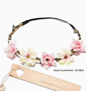 Nuevas diademas de flores de seda para mujeres y niños, diademas de rosas de flores pequeñas Sosang para bodas, accesorios de fotografía - Product Image 3