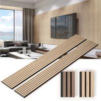 Panneau acoustique en bois de chêne stratifié à lattes insonorisant en MDF facile à installer pour auditorium