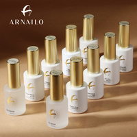 ARNAILO Efeito Super Matte, Pó Não Pegajoso, Top Coat Gel Russo Matte, Sem Limpeza, Alto Brilho, Top Coat Profissional Aveludado
