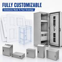 Fabrication sur mesure de tôlerie OEM, boîtier électronique en aluminium, poinçonnage CNC, pliage, armoire serveur en acier inoxydable