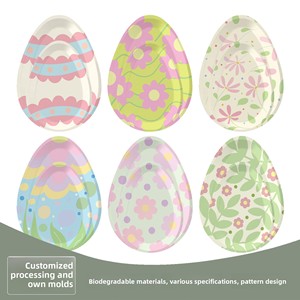 Platos <span class=keywords><strong>de</strong></span> Papel Irregulares Desechables, Vajilla Multicolor, Decoración para Fiestas <span class=keywords><strong>de</strong></span> Cumpleaños con Temática <span class=keywords><strong>de</strong></span> <span class=keywords><strong>Conejo</strong></span> <span class=keywords><strong>de</strong></span> <span class=keywords><strong>Pascua</strong></span>, Juego <span class=keywords><strong>de</strong></span> Decoración, Gran Venta - Product Image 1