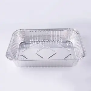 Hot Disposable Bake Pan / Baking Pan Food Aluminum Containers / Foil Trays