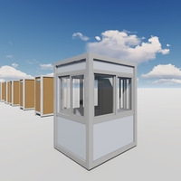 Panneau sandwich Maison de garde préfabriquée Cabine de péage Salle à outils Cabine de sécurité Kiosque préfabriqué Cabine Sentry Box