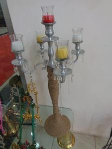 Candelabros de estilo lujoso, decoración Floral para boda, centro de mesa Mini Rosa, cartón de aluminio para fiestas de cumpleaños, precio - Product Image 4