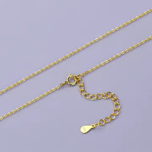 Chaîne personnalisée S925 en argent sterling véritable de 18 pouces, lingot de <span class=keywords><strong>graine</strong></span> avancé, serpent de vague d'eau, boîte de <span class=keywords><strong>gypsophile</strong></span>, chaîne croisée, collier pendentif - Product Image 4