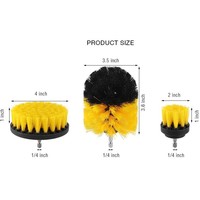 Kit de brosses à rouleaux industrielles DIY pour le detailing automobile, avec poils en nylon et manche en acier, pour le ponçage, le polissage et le nettoyage – Vente chaude