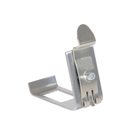 Adaptateur pour rail DIN à 1 port 35mm Cadre de montage en métal Jack Keystone Boîte de distribution électrique Connecteur pour rail DIN Accessoires