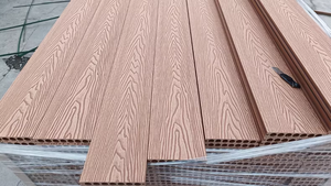 Cubierta compuesta de WPC para exteriores de alta calidad, suelo de cubierta hueca, impermeable, madera, plástico, grano de madera, antideslizante, clic para Exterior - Product Image 2