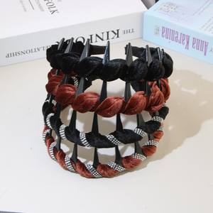 Banda para el pelo dentada simple de estilo coreano Moda para <span class=keywords><strong>mujer</strong></span> y aro para el pelo al por mayor de bandas para el pelo clásicas calientes - Product Image 3