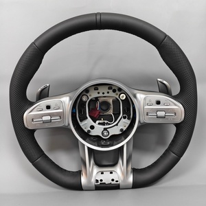 Volant en cuir personnalisé 809 pour <span class=keywords><strong>Mercedes</strong></span> <span class=keywords><strong>Benz</strong></span> W210 W218 W221 W222 W176 W118 C250 E350 - Product Image 1