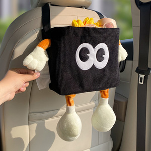 Cubo de Basura y Dispensador de Pañuelos 2 en 1 Impermeable para Coche, Contenedor de Almacenamiento Colgante Universal con Ranura para Paraguas, Accesorios para Interior de Automóvil - Product Image 3