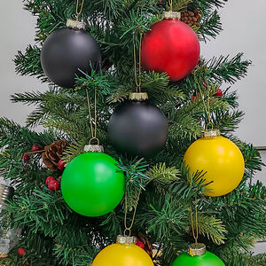 <span class=keywords><strong>Boule</strong></span> <span class=keywords><strong>de</strong></span> Noël en verre ronde mate jaune <span class=keywords><strong>rouge</strong></span> vert foncé <span class=keywords><strong>de</strong></span> 6 cm <span class=keywords><strong>de</strong></span> haute qualité personnalisée en usine pour les cadeaux souvenirs - Product Image 2