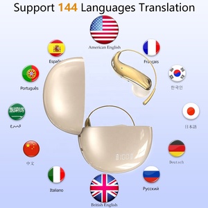 Auriculares <span class=keywords><strong>de</strong></span> Traducción Inteligente AI YYK-Q110 con Soporte para Memoria, Compatibles con 144 Idiomas, Ideales para Aprendizaje, Viajes y Negocios - Product Image 1