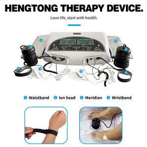 Cinturones adelgazantes de doble electrodo TENS con temperatura ajustable, máquina de spa celular desintoxicante, limpiador iónico y masajeador de pies para metales pesados - Product Image 4