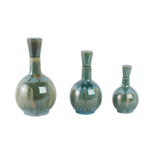 Vaso Decorativo in Ceramica con Coperchio, Vaso Moderno per Fiori per Soggiorno, Camera da Letto, Ufficio, Decorazione per la Casa - Product Image 4