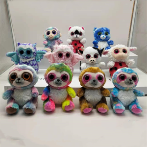 Colección de peluches personalizados con ojos grandes y adorables, set de peluches para niños, animales de peluche con ojos brillantes - Product Image 3