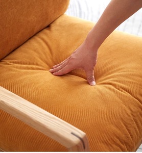 كرسي استرخاء فاخر من خشب البلوط الصلب مع مسند للقدمين، تصميم عصري لغرفة المعيشة وغرفة النوم والفنادق، قابل للتخصيص - Product Image 4